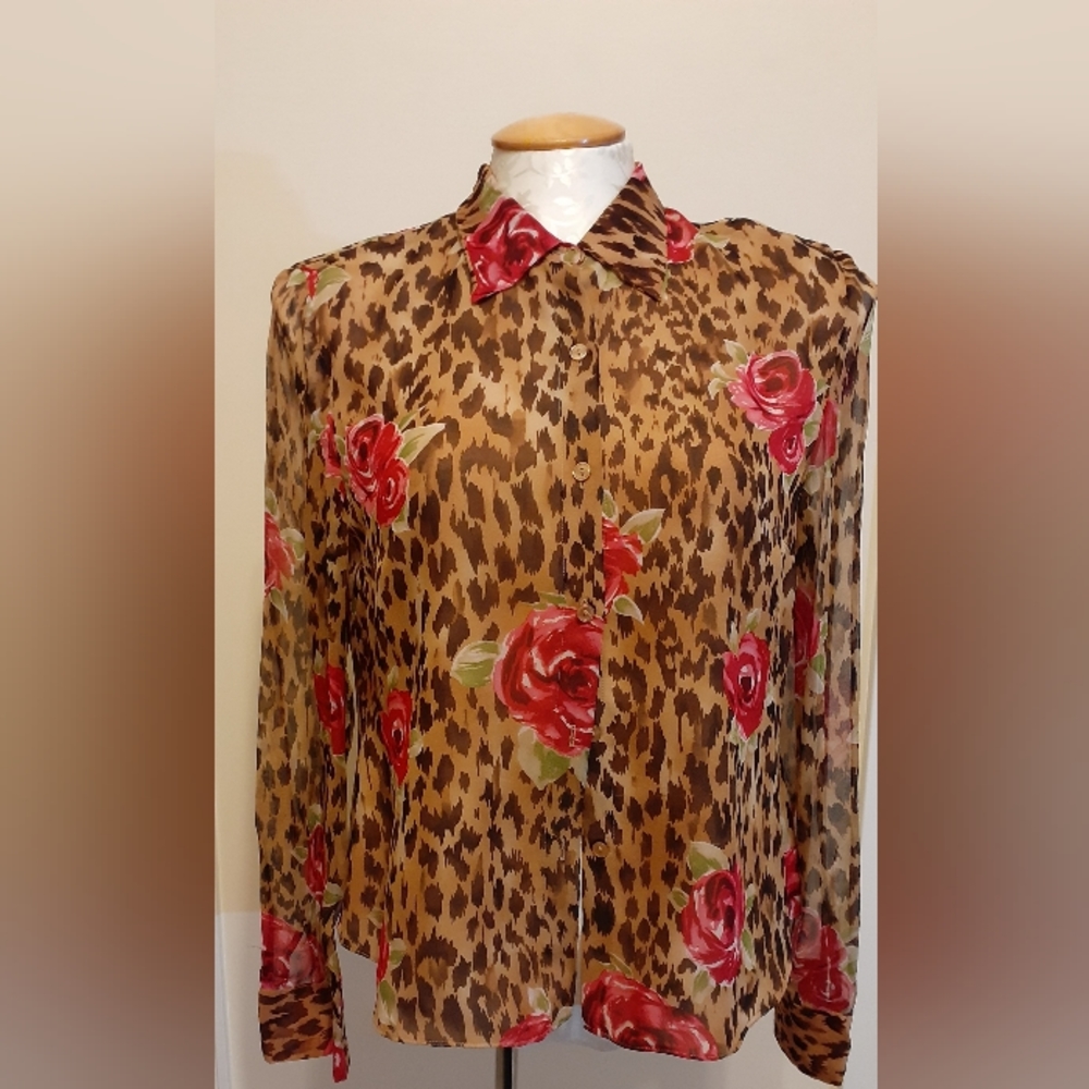SPENSER JEREMY Animal Print Blouse